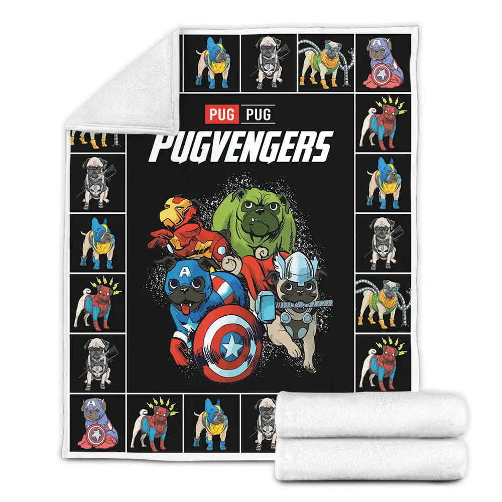 Pugvengers Fleece Blanket 