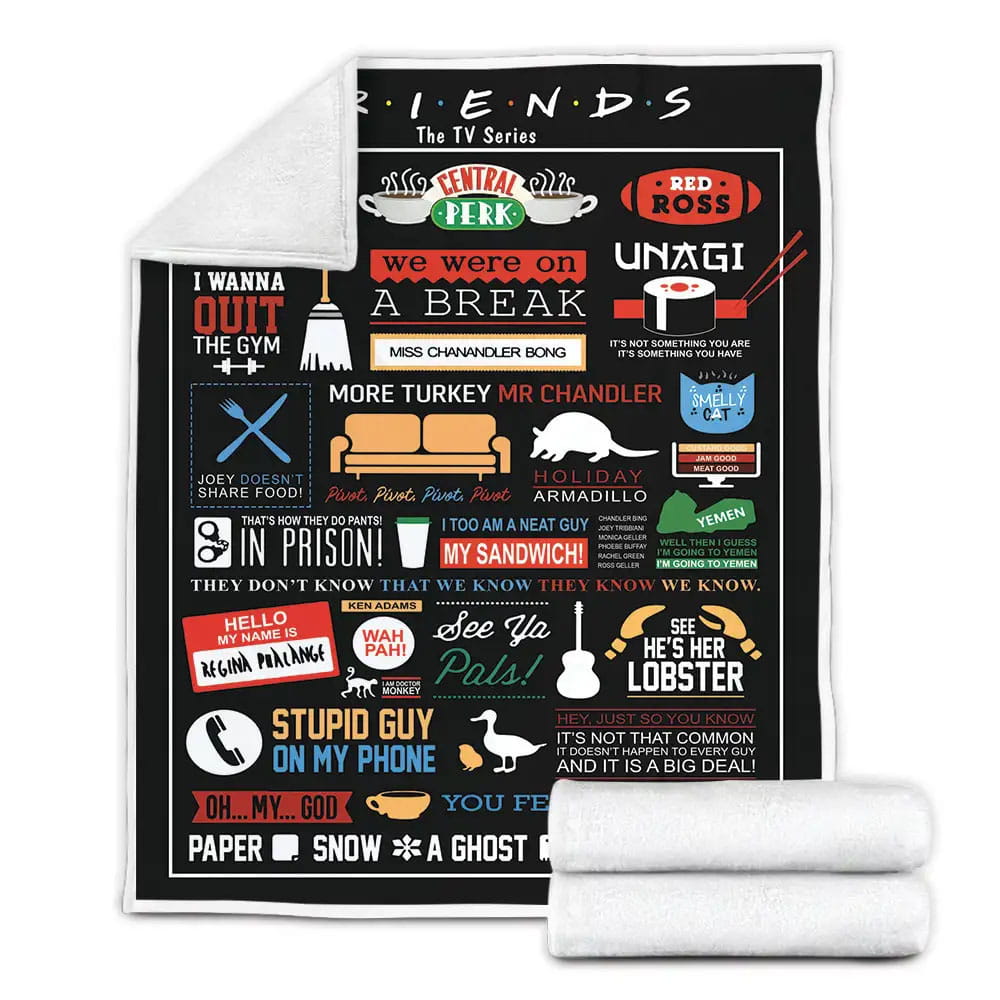 Friends Fleece Blanket Gift For Besties