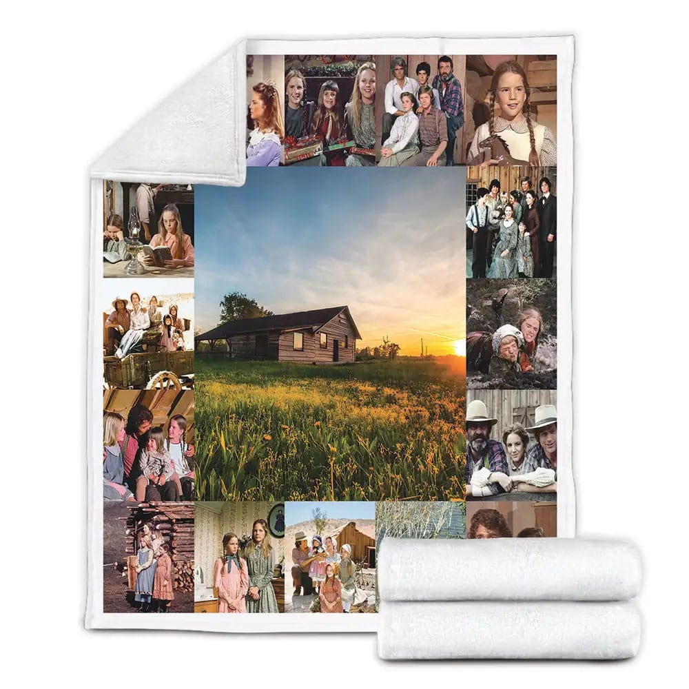 Little House On The Prairie Fleece Blanket Gift For Wife Husband
