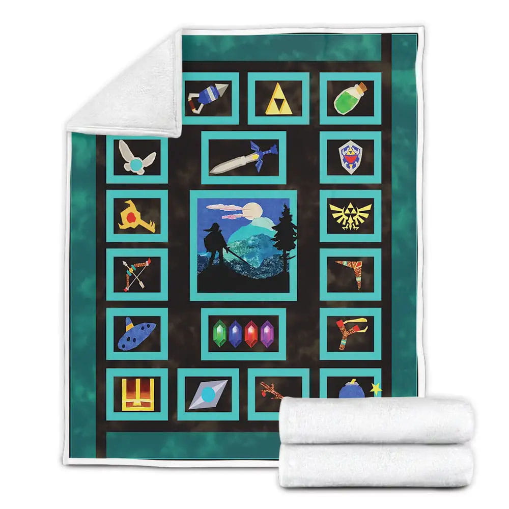 Legend Of Zelda My Favourite Game Fleece Blanket Gift For Wife Husband