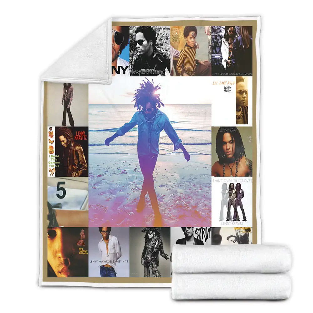 Lenny Kravitz Albums Fleece Blanket Gift For Besties
