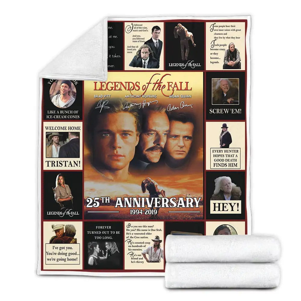 Legends Of The Fall 25th Anniversary Fleece Blanket Gift For Mothers Day Fathers Day