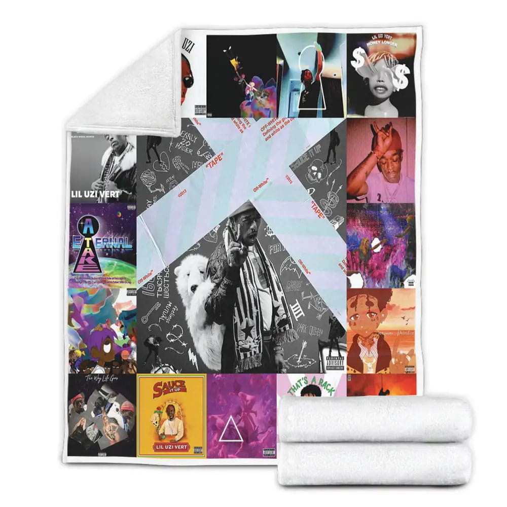 Lil Uzi Vert Albums Fleece Blanket 