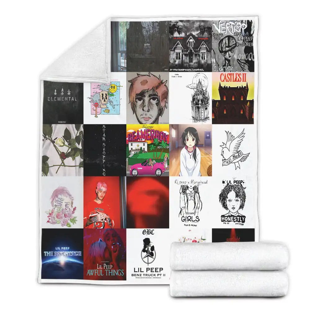 Lil Peep Fleece Blanket Gift For Besties