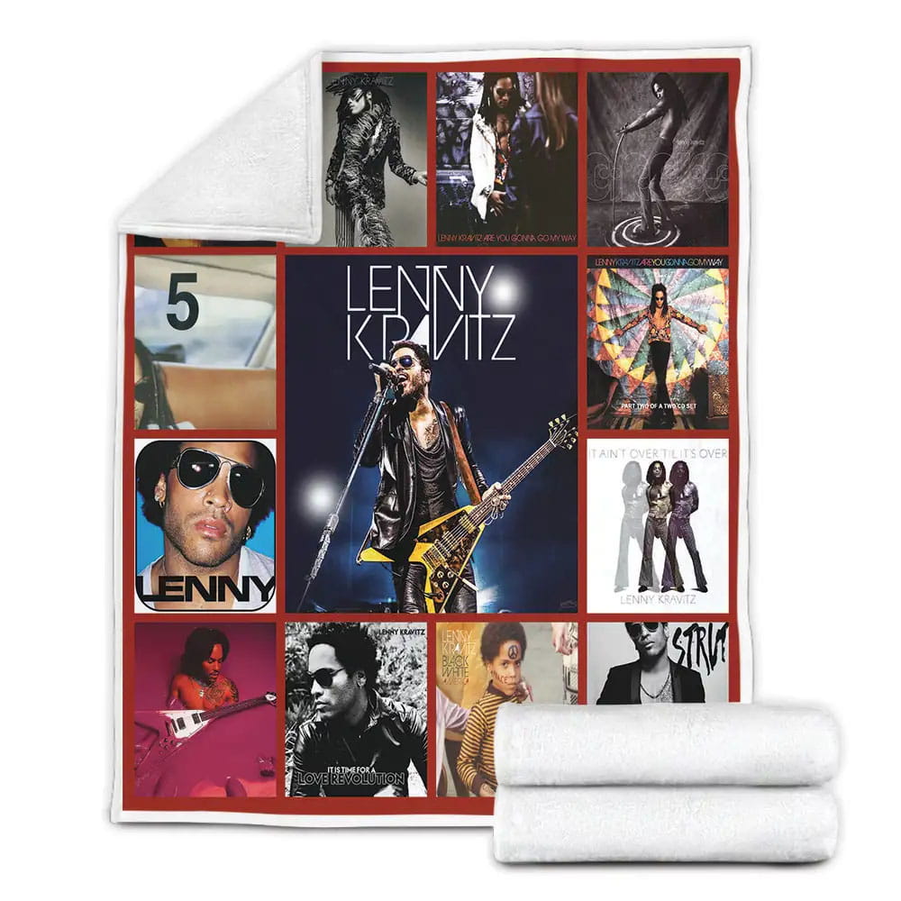 Lenny Kravitz Fleece Blanket Gift For Wife Husband