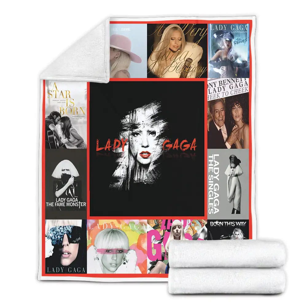 Lady Gaga Fleece Blanket Gift For Wife Husband