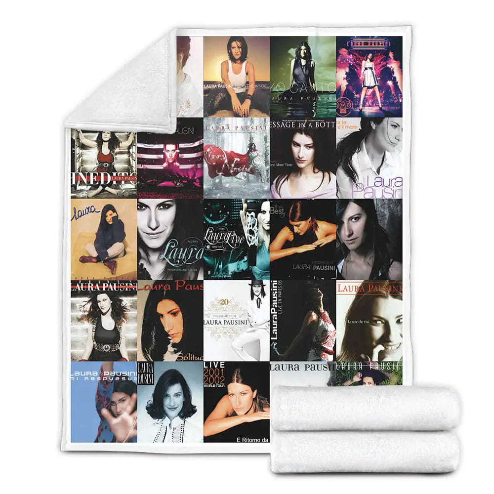 Laura Pausini Albums Fleece Blanket Gift For Besties