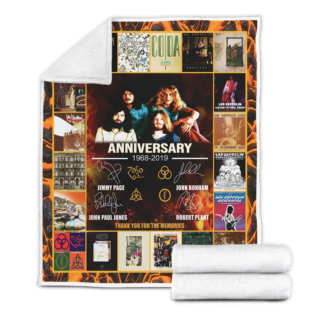 Led Zepplin Fleece Blanket 