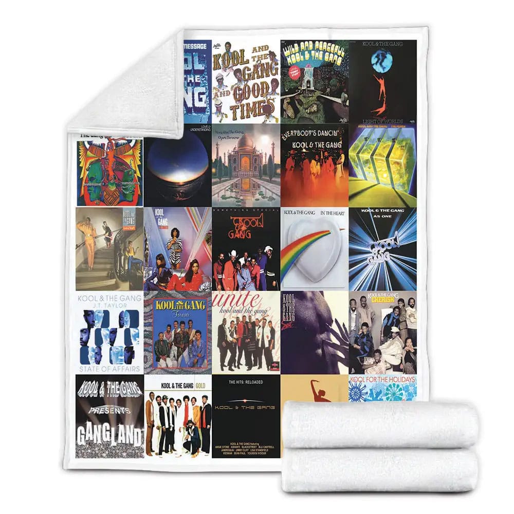 Kool The Gang Album Covers Fleece Blanket Gift For Mothers Day Fathers Day