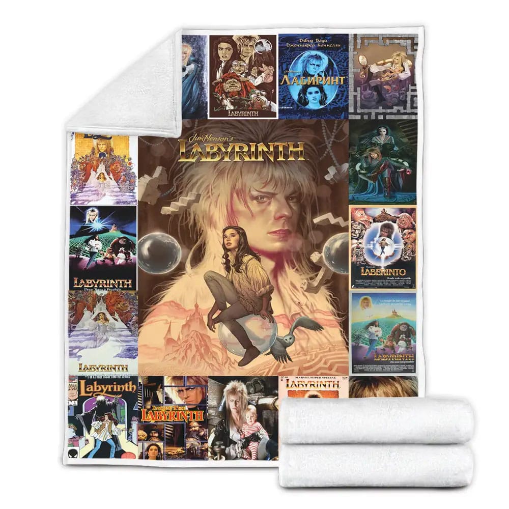 Labyrinth Fleece Blanket Gift For Mothers Day Fathers Day