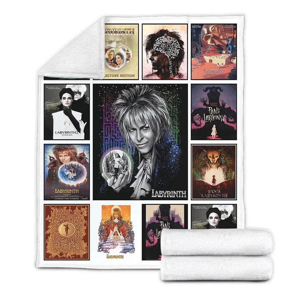 Labyrinth Fleece Blanket Gift For Besties