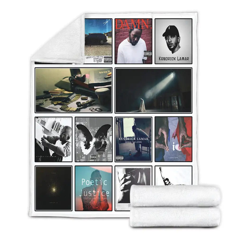Kendrick Lamar Album Covers Fleece Blanket Gift For Wife Husband