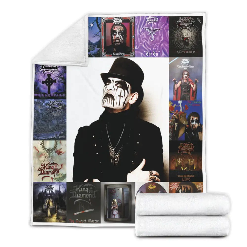 King Diamond Fleece Blanket Gift For Mothers Day Fathers Day