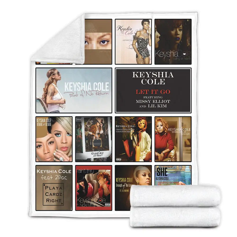 Keyshia Cole Album Covers Fleece Blanket Gift For Besties