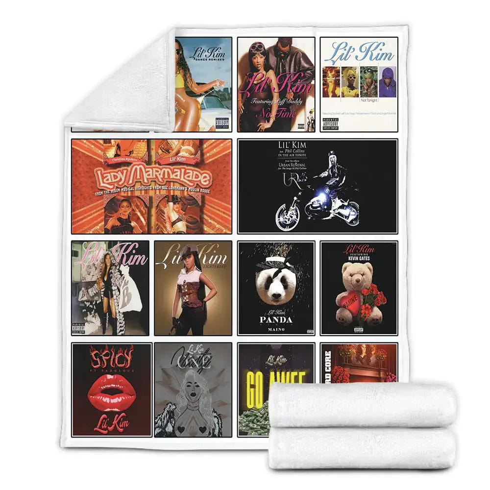 Kim Album Covers Fleece Blanket 