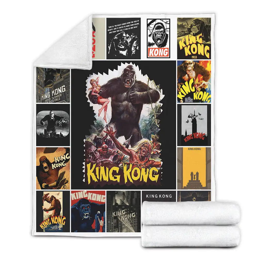 King Kong Fleece Blanket Gift For Birthday Halloween Christmas