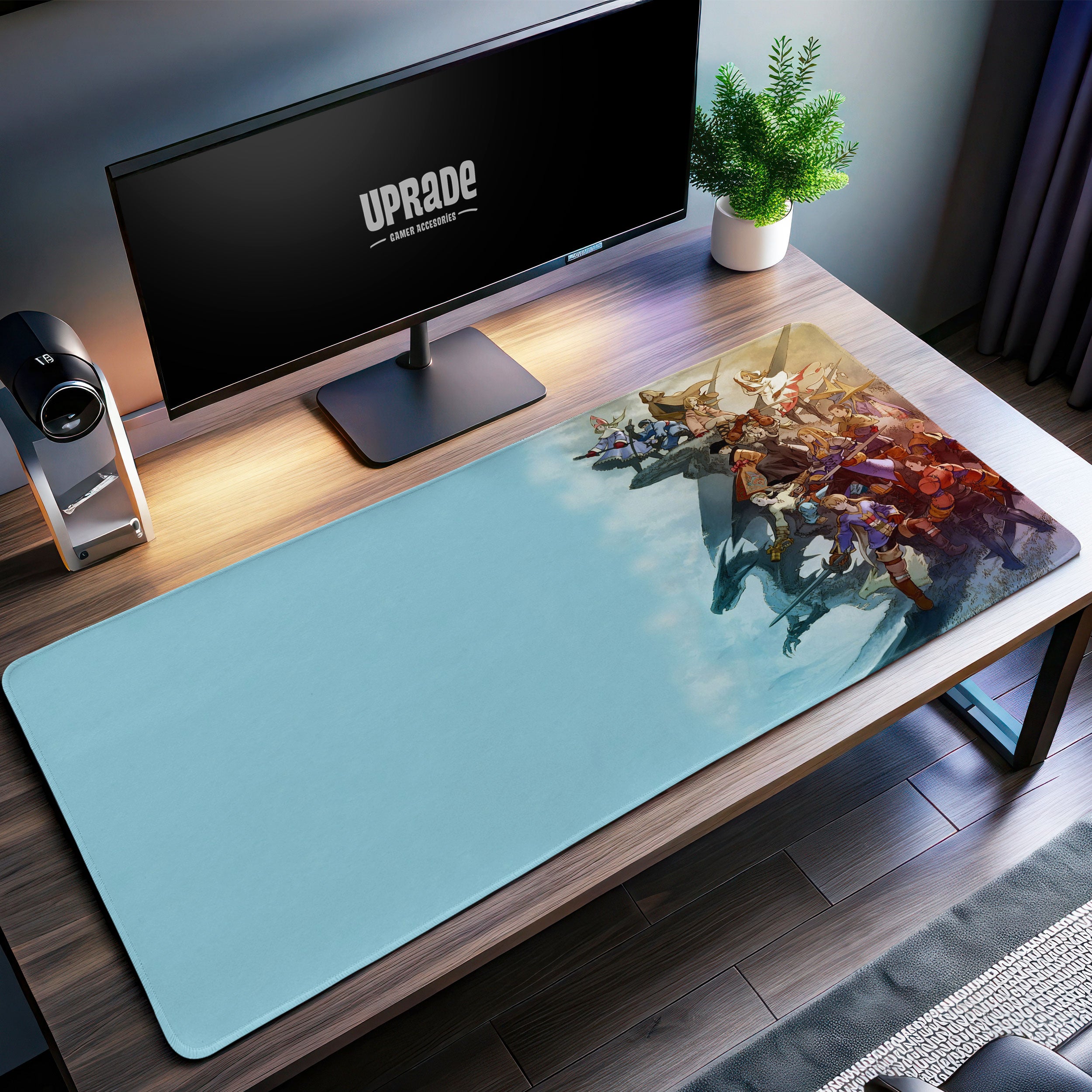 Allleftout Final Fantasy Tactics Desk Mat, Iconic Heroes Mouse Pad