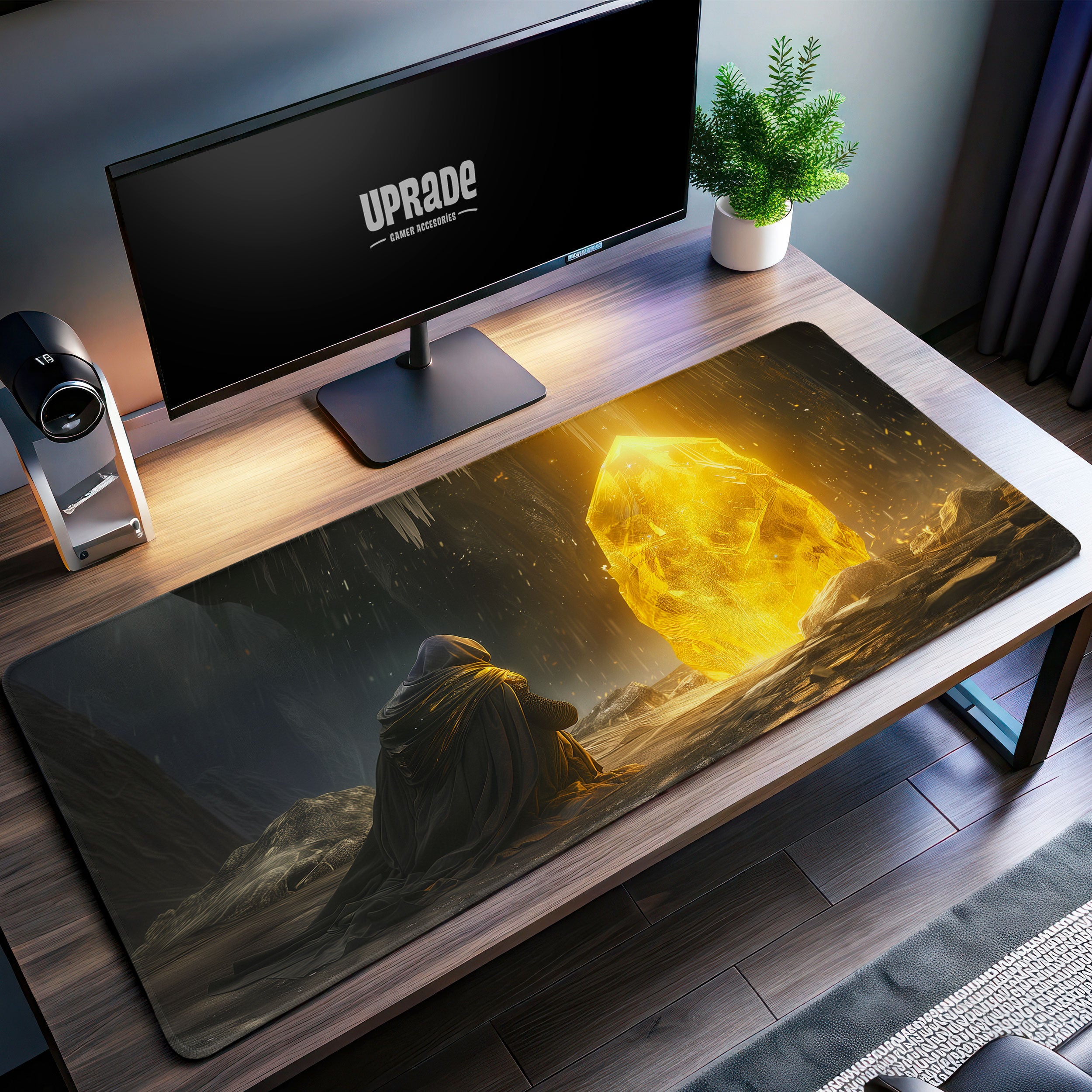 Allleftout Elden Ring Golden Rune Desk Mat, Mystical Cavern Mouse Pad