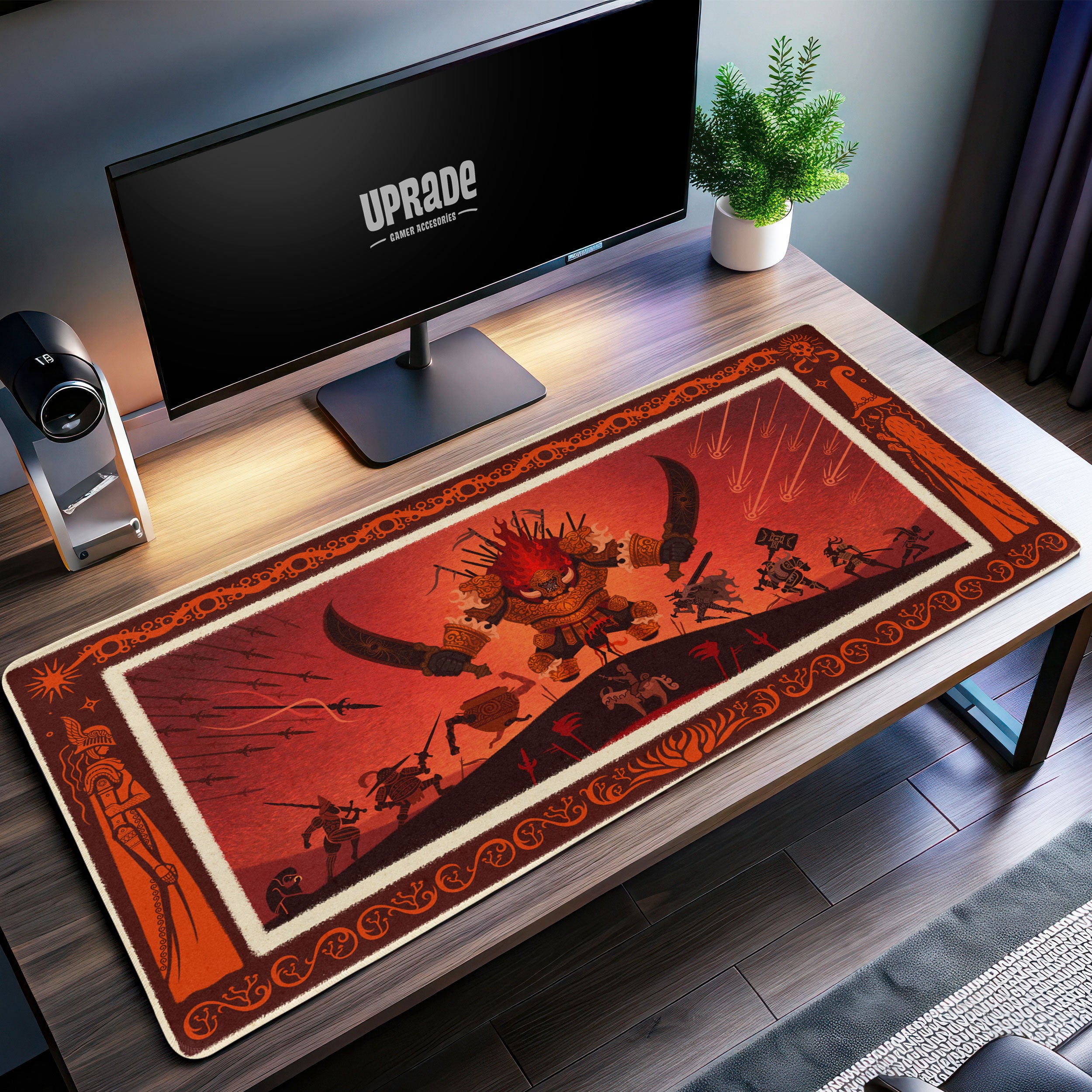 Allleftout Elden Ring Fire Giant Desk Mat, Mythic Battle Mouse Pad