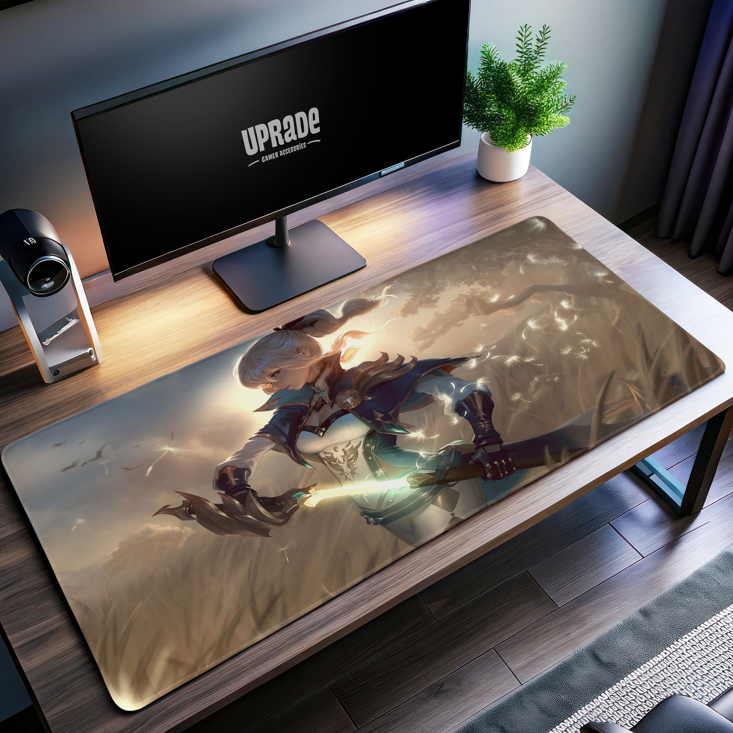 Allleftout Genshin Impact Desk Mat, Jean Of Mondstadt Mouse Pad