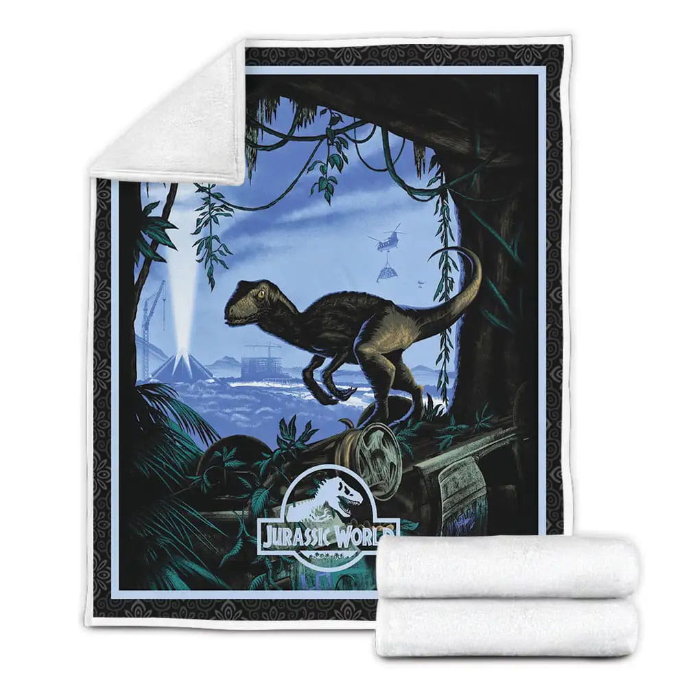 Jurassic Park Fleece Blanket Gift For Besties