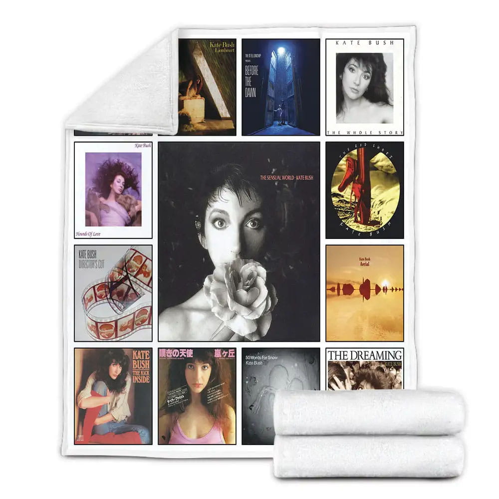 Kate Bush Fleece Blanket Gift For Mothers Day Fathers Day