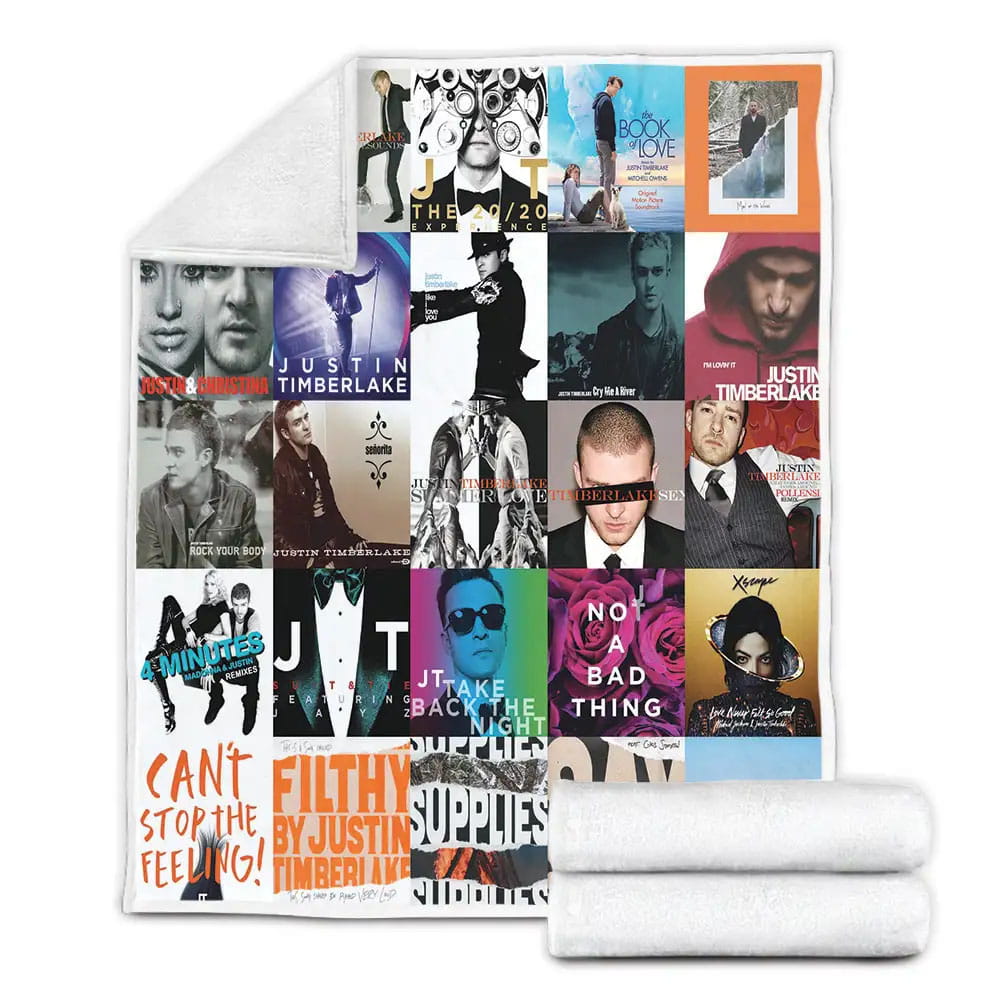 Justin Timberlake Fleece Blanket Gift For Wife Husband