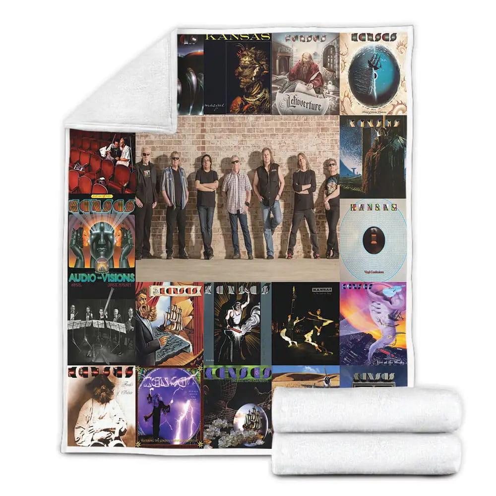 Kansas Album Covers Fleece Blanket Gift For Mothers Day Fathers Day
