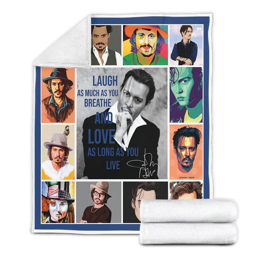Johnny Depp Fleece Blanket 