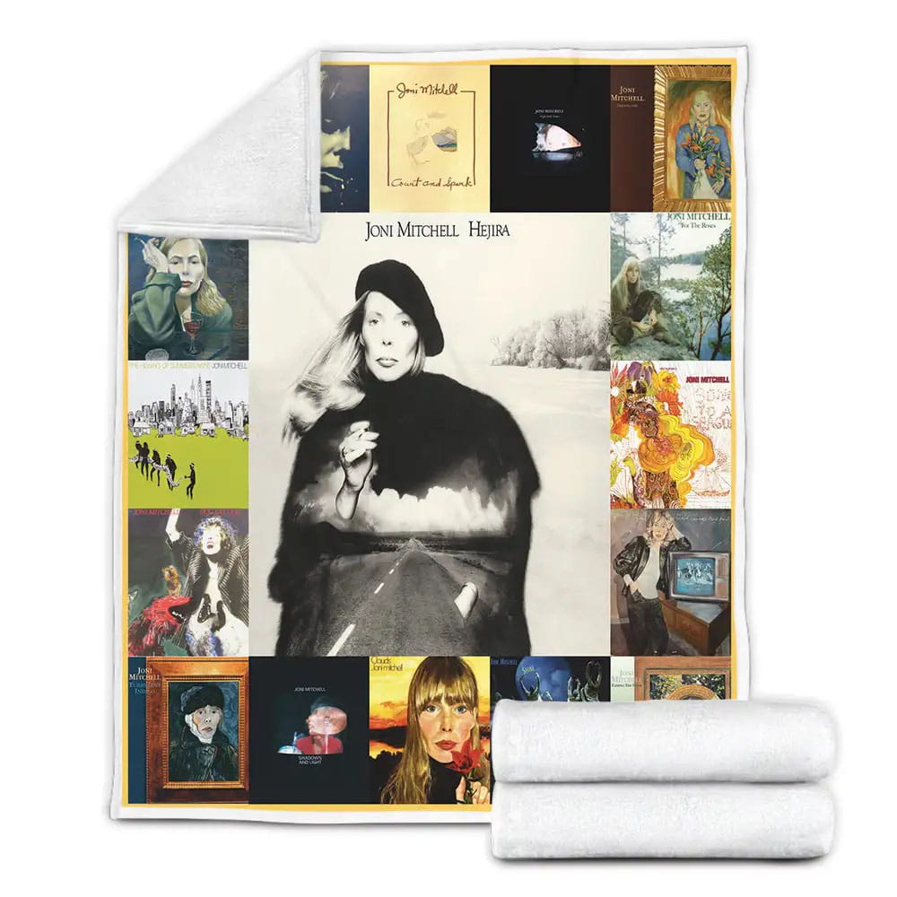 Joni Mitchell Fleece Blanket Gift For Besties