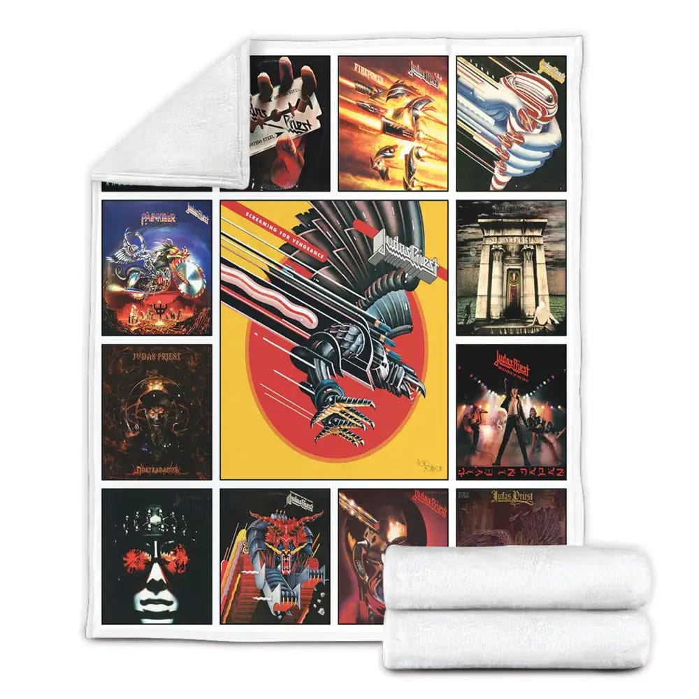 Judas Priest Fleece Blanket Gift For Wife Husband