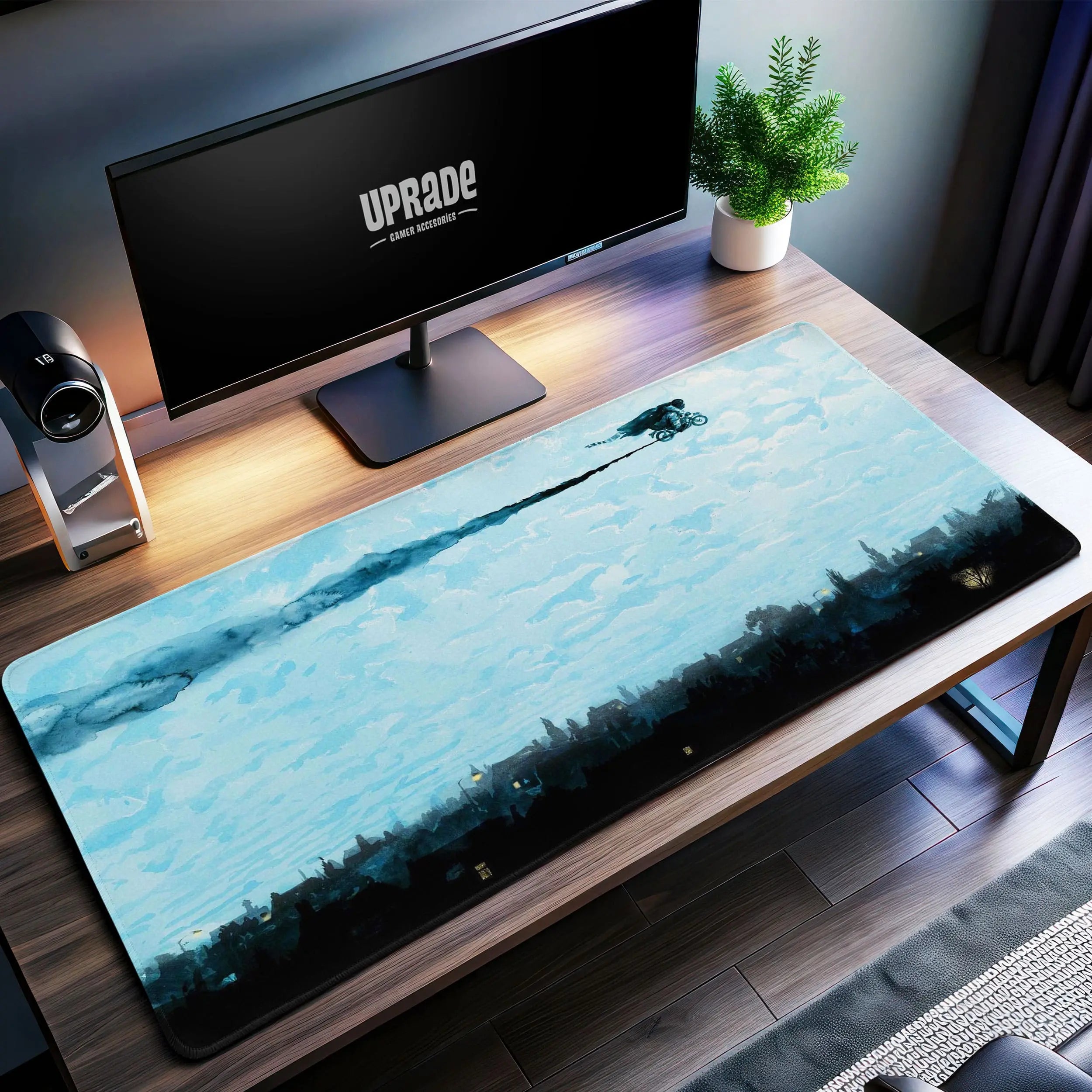 Allleftout Harry Potter Flying Bike Desk Mat, Wizarding World Mouse Pad