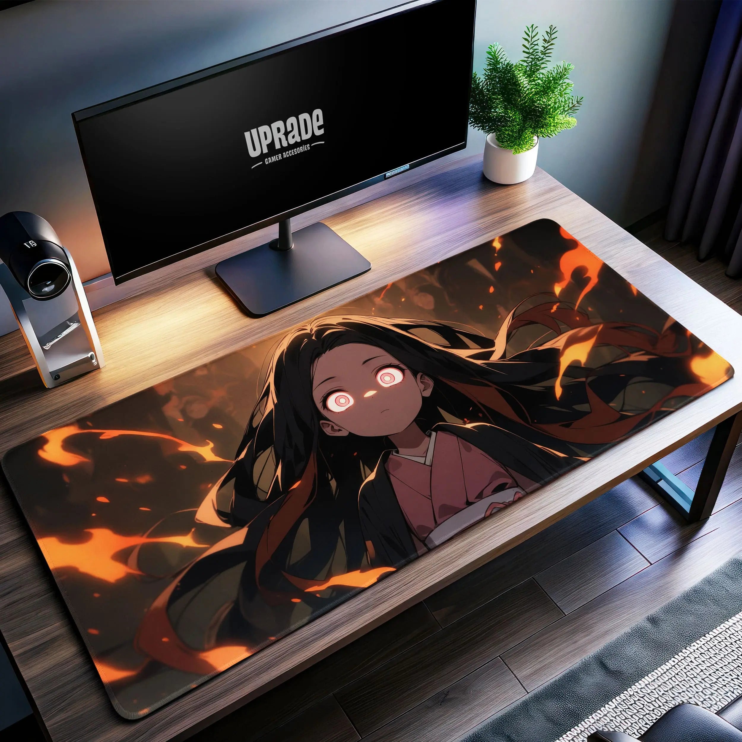 Allleftout Nezuko Desk Mat, Demon Slayer Mouse Pad