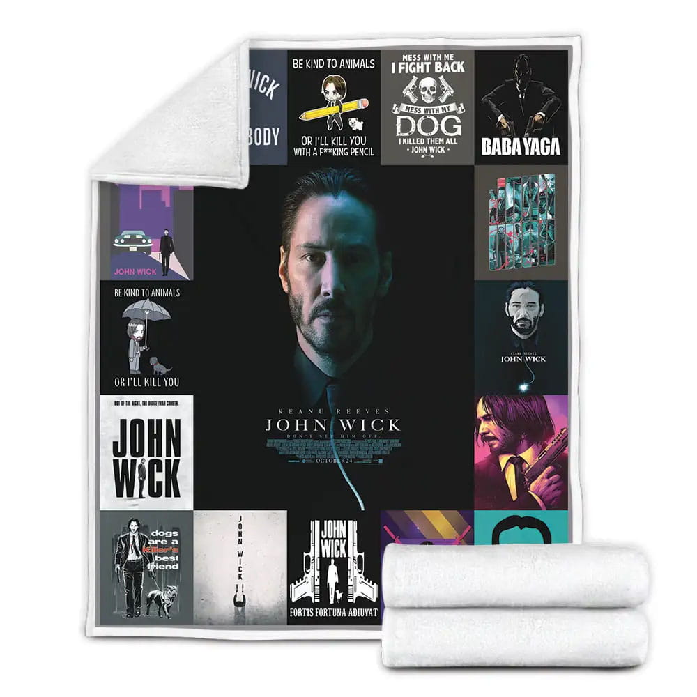 John Wick Fleece Blanket 