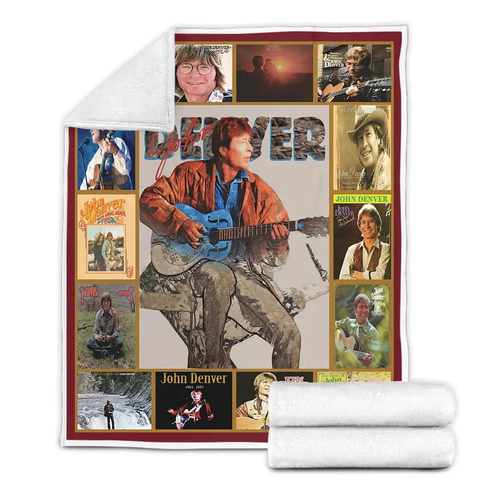 John Denver Fleece Blanket 