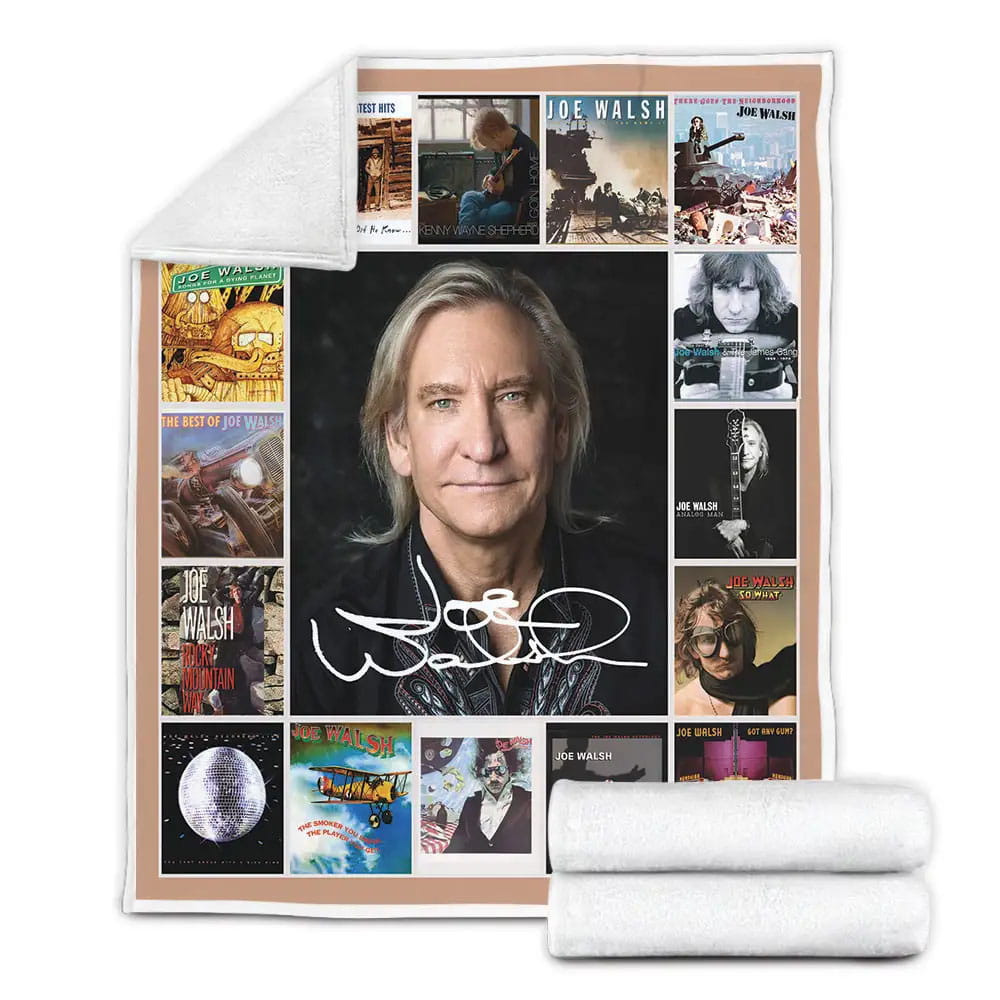 Joe Walsh Fleece Blanket Gift For Mothers Day Fathers Day