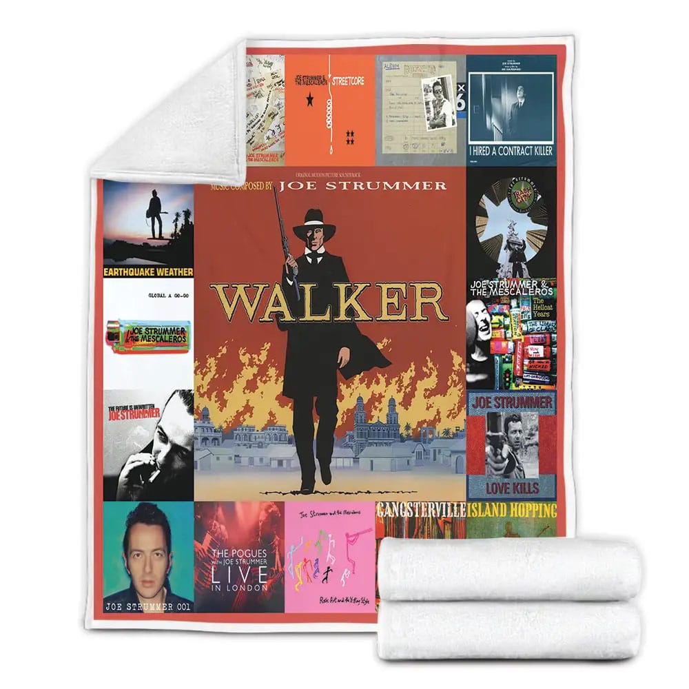 Joe Strummer Albums Fleece Blanket 