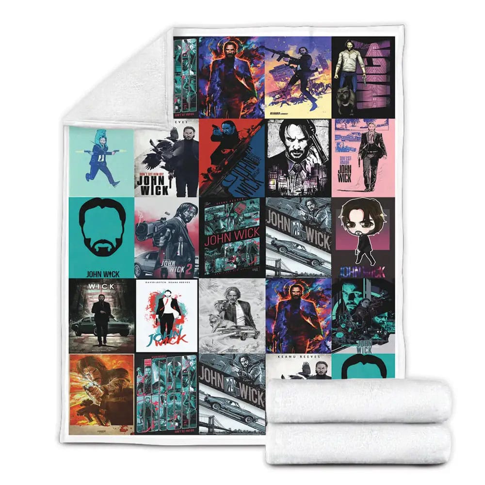 John Wick Fleece Blanket Gift For Besties