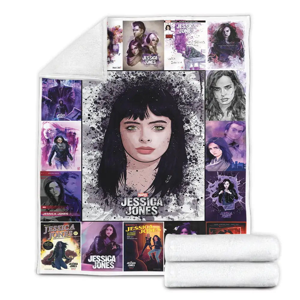 Jessica Jones Fleece Blanket Gift For Birthday Halloween Christmas