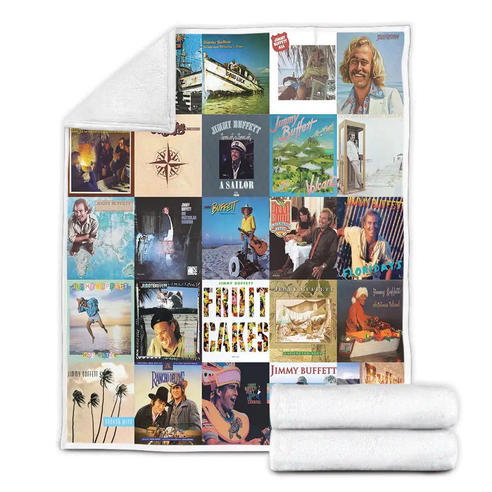 Jimmy Buffett Fleece Blanket Gift For Besties