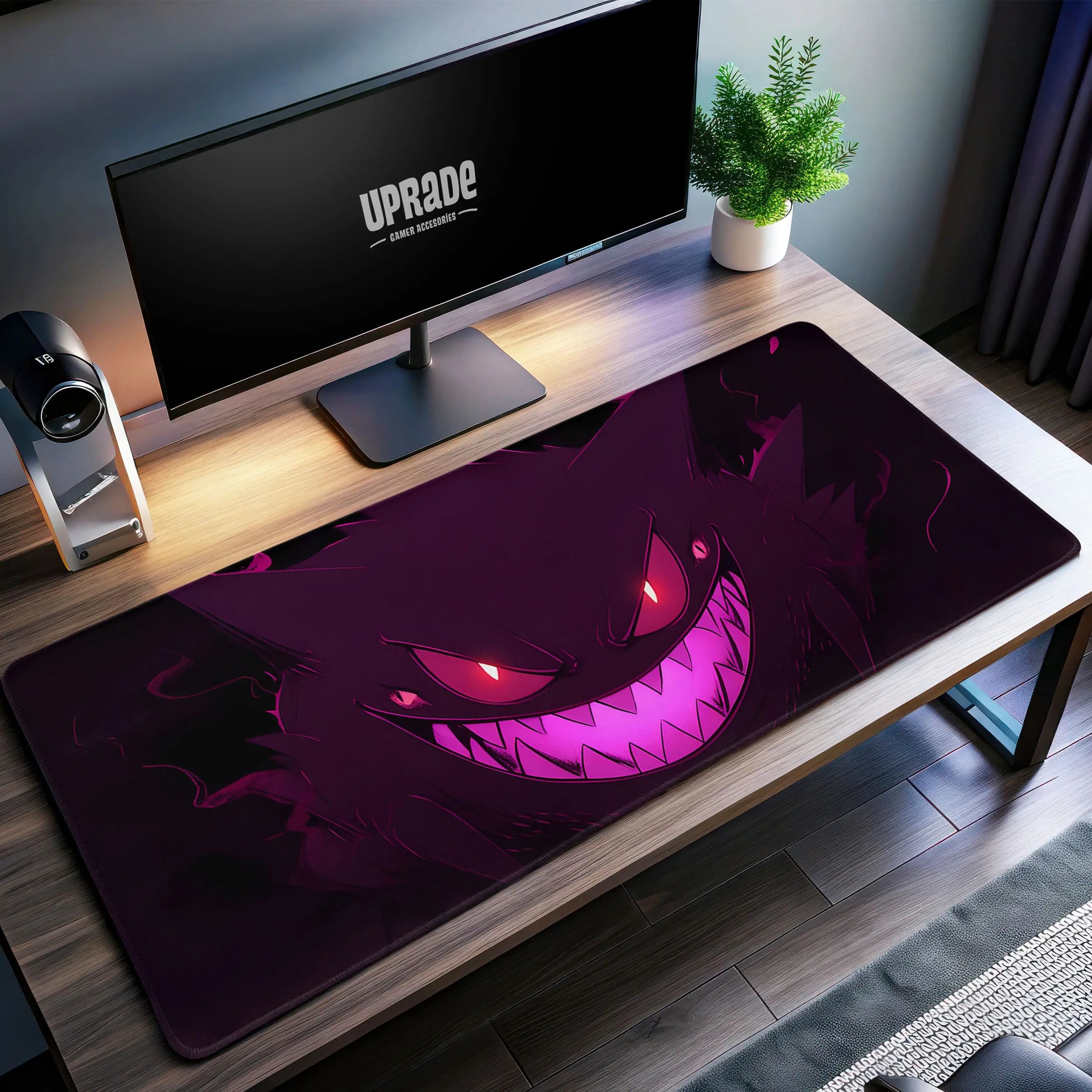 Allleftout Gengar Shadow Desk Mat, PokMon Dark Aura Mouse Pad