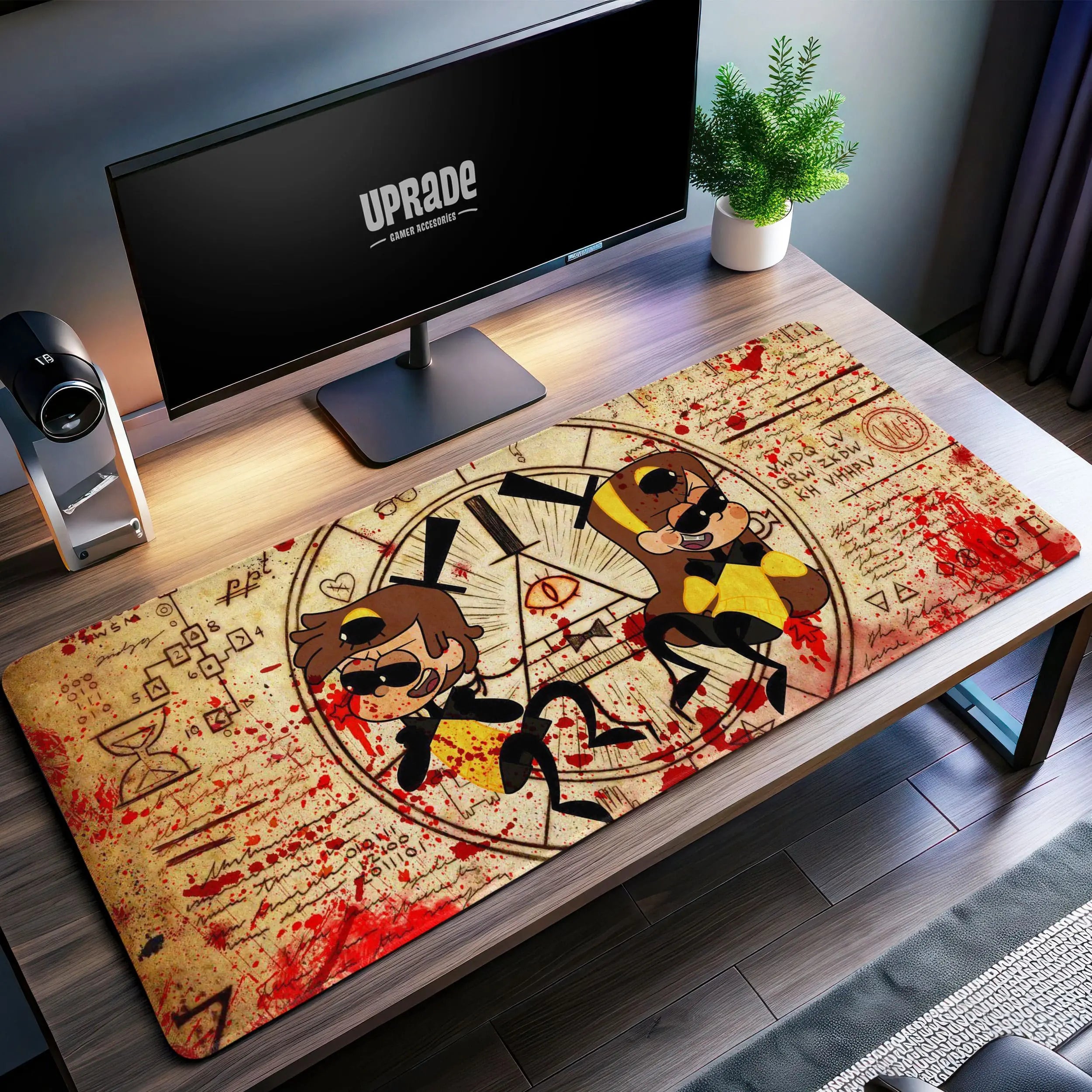 Allleftout Gravity Falls Chaos Desk Mat, Bill Cipher Mouse Pad