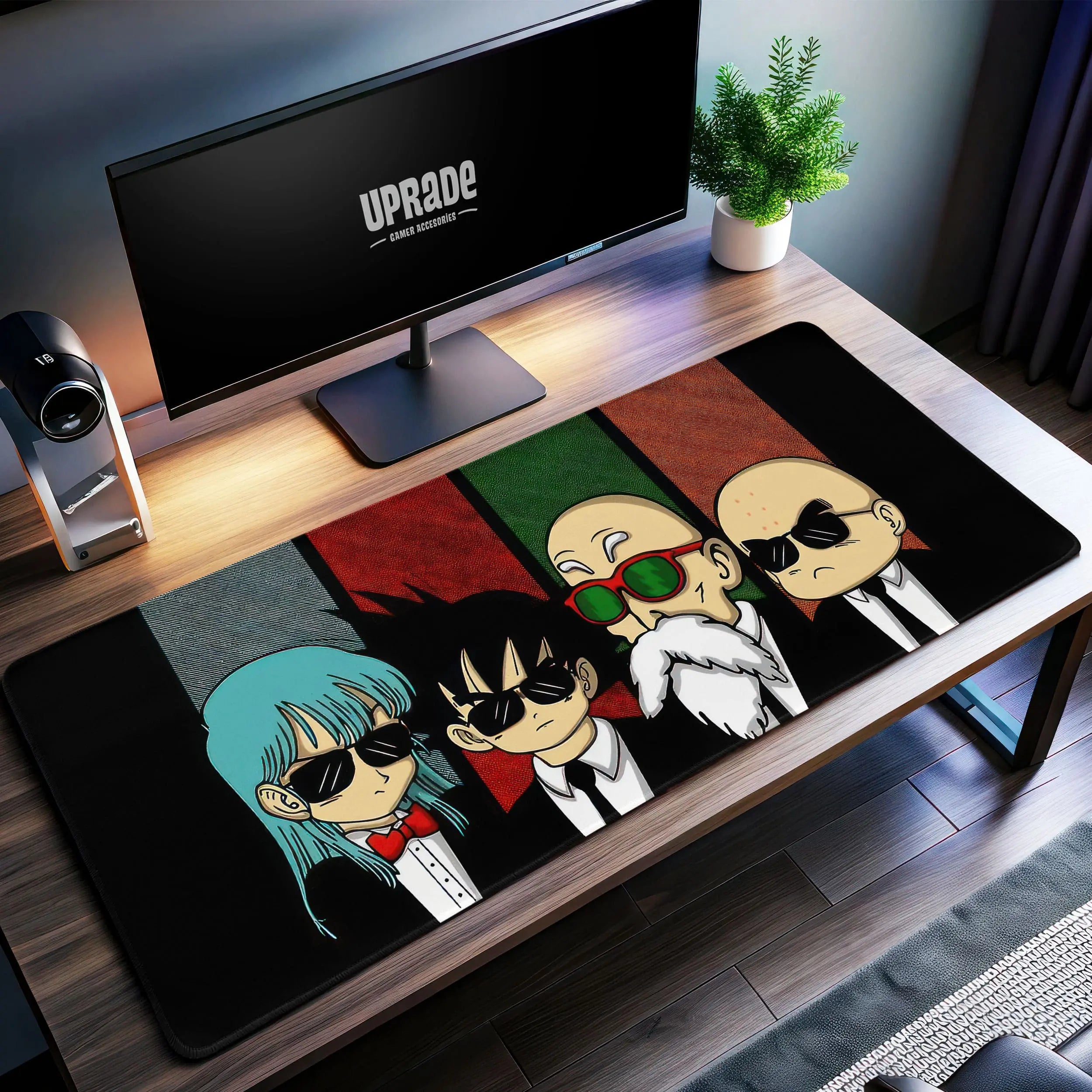 Allleftout Dragon Ball Z Desk Mat, Stylish Saiyan Mouse Pad
