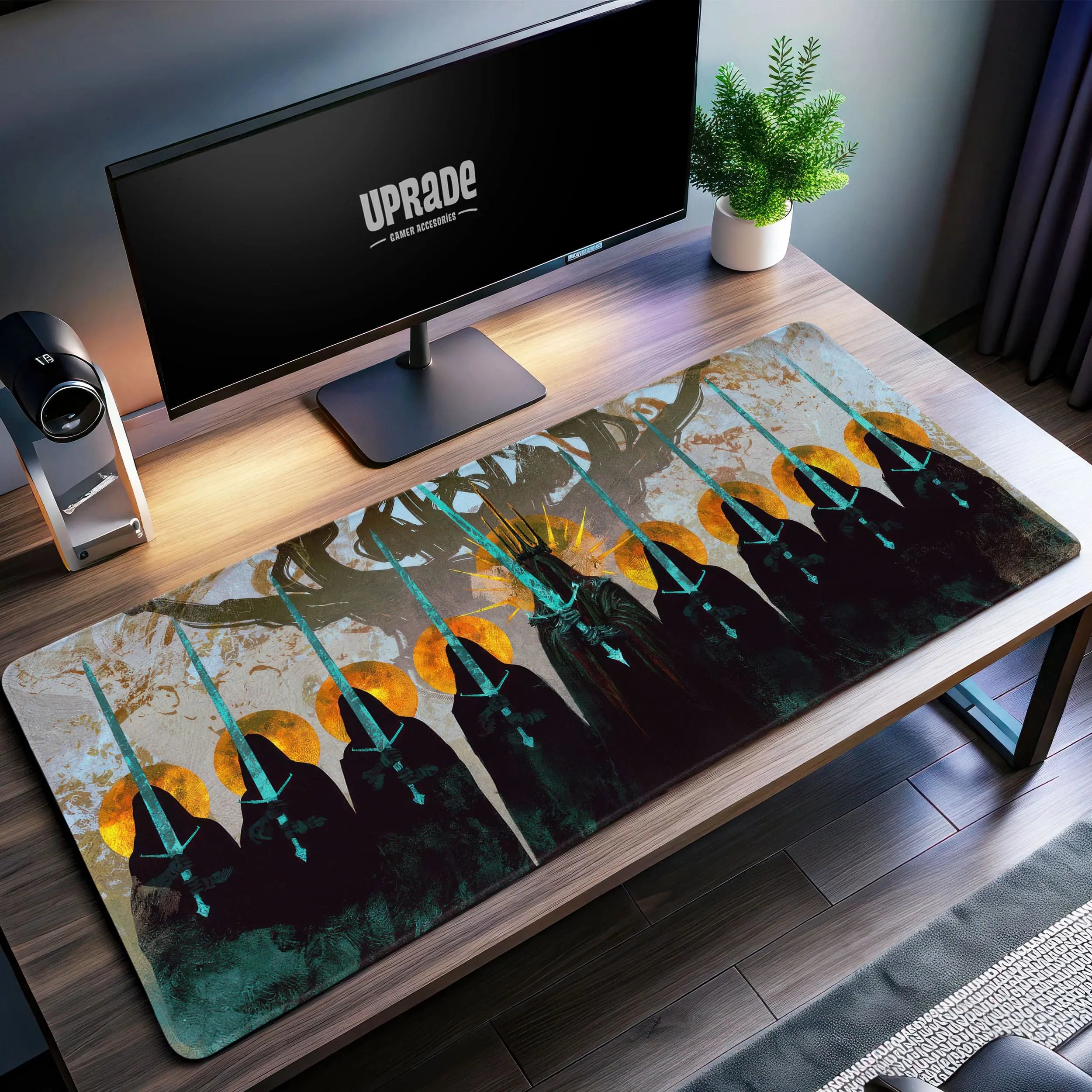 Allleftout Ringwraiths Council Desk Mat, Dark Lord'S Court Mouse Pad