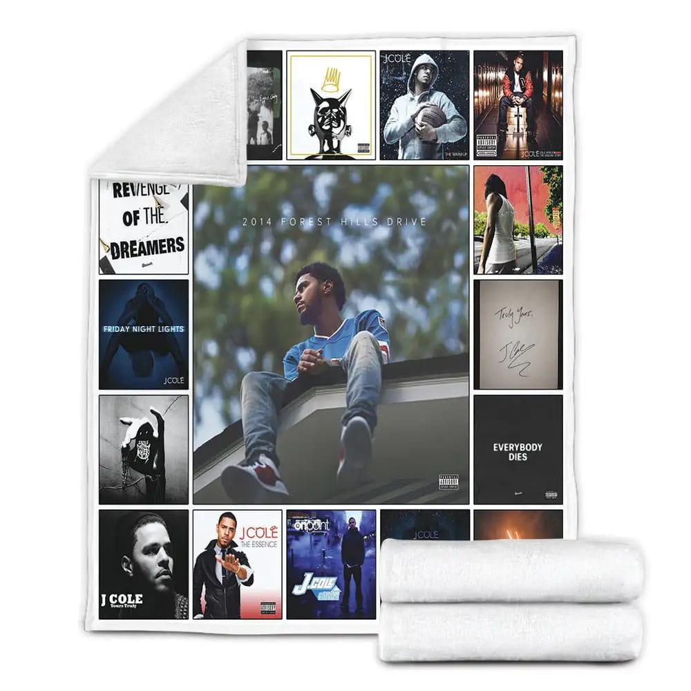 J Cole Fleece Blanket Gift For Birthday Halloween Christmas
