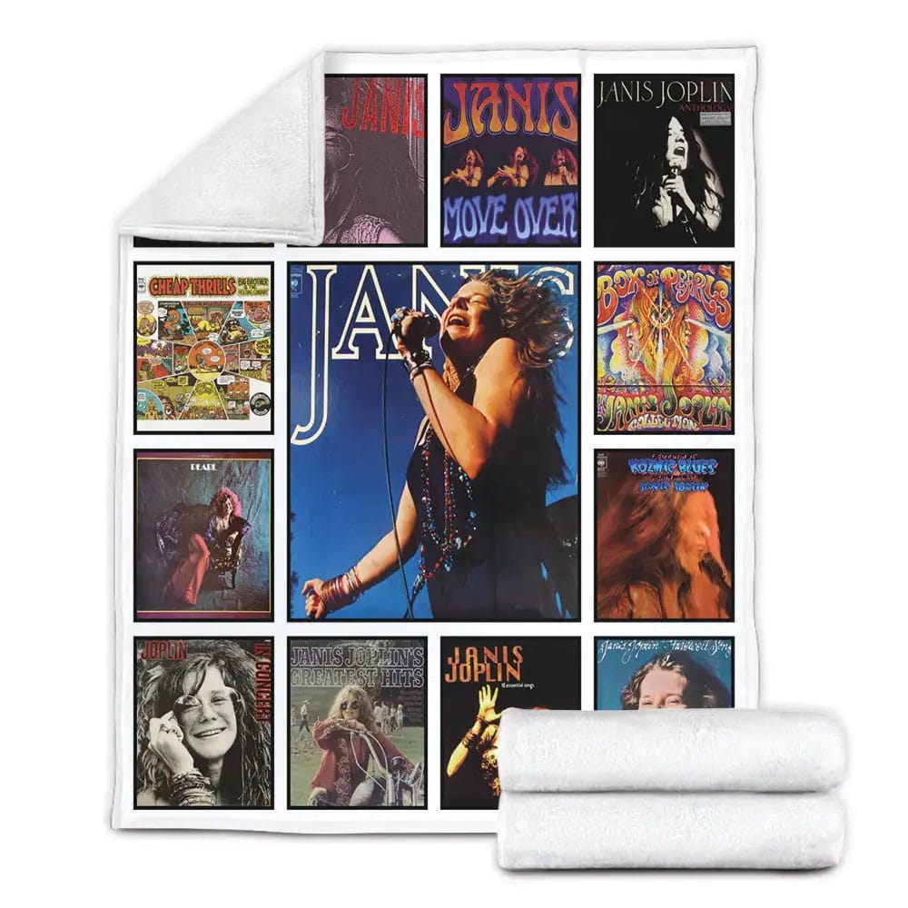 Janis Joplin Fleece Blanket 