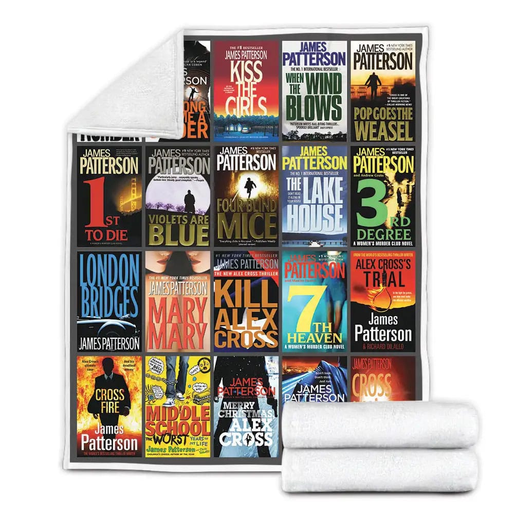 James Patterson Books Fleece Blanket Gift For Mothers Day Fathers Day