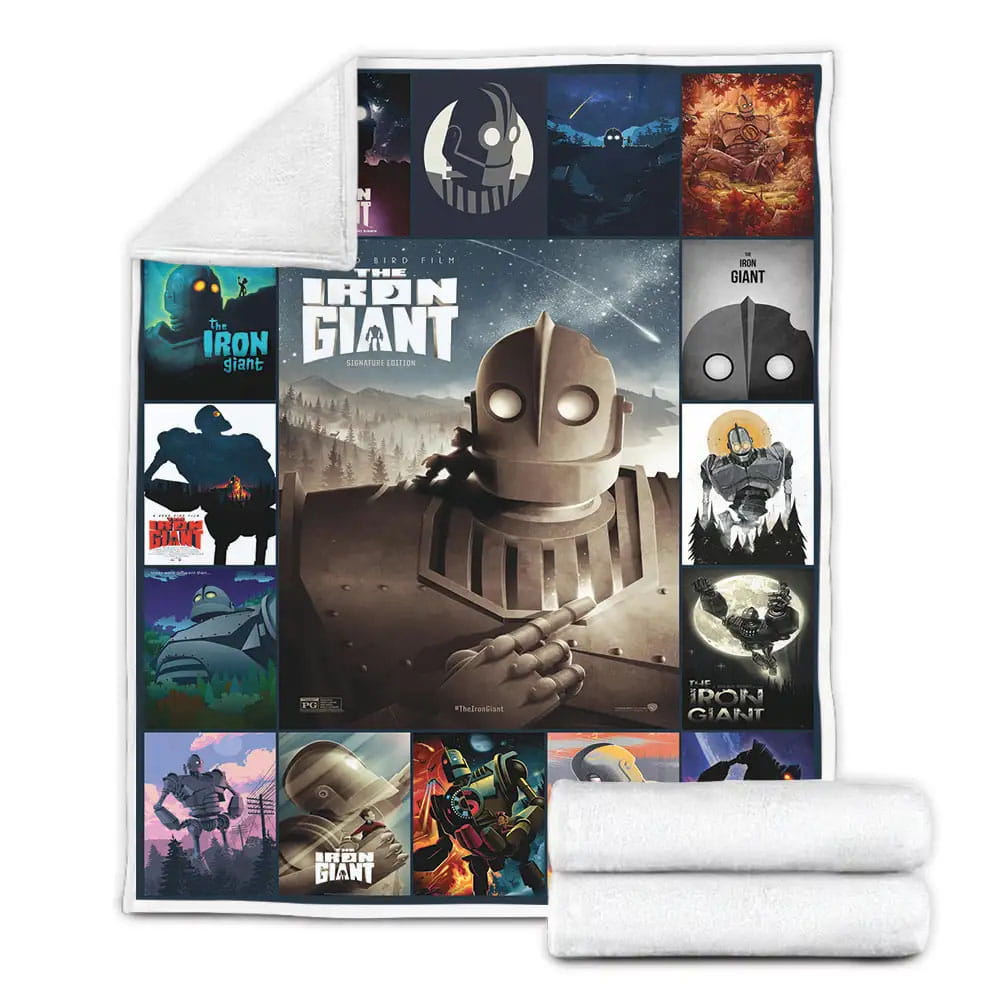 Iron Giant Fleece Blanket Gift For Mothers Day Fathers Day