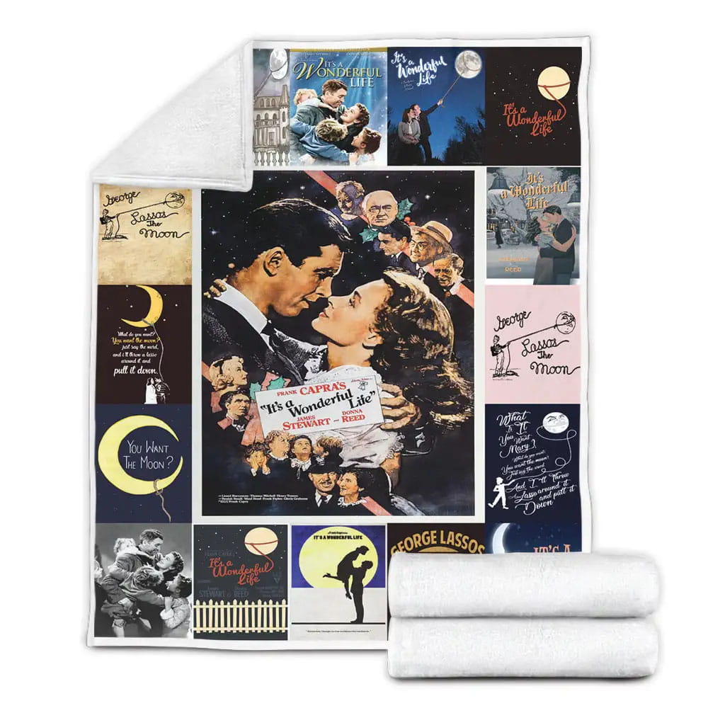 Its A Wonderful Life Fleece Blanket 