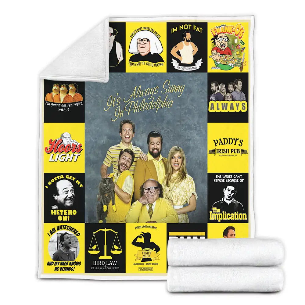 Its Always Sunny In Philadelphia Fleece Blanket Gift For Wife Husband
